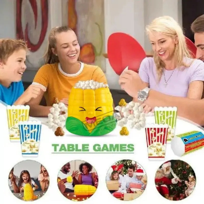 Popcorn-Spaß für die Familie – Knallendes Familienspiel mit Maisbox