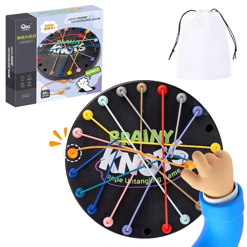 Verdrehte Knoten - Rope Untangling Strategiespiel für Gehirntraining