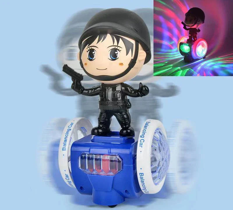 Musik & Licht – Balance Auto mit LED-Lichtern und Spielzeugfigur