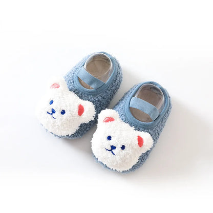 Warm & weich – Flauschige Kinder-Hausschuhe mit rutschfester Sohle