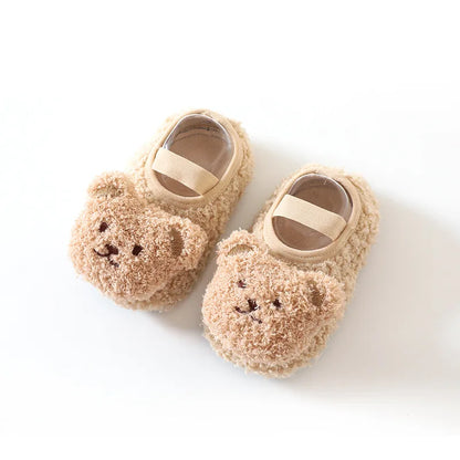 Warm & weich – Flauschige Kinder-Hausschuhe mit rutschfester Sohle