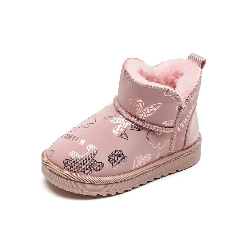 Wasserfestes Design – Kinder-Schneestiefel Mit Fashion-Print