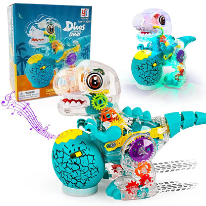 Leuchtende Dino-Abenteuer – Spielzeug Dino mit Musik und Lichtern