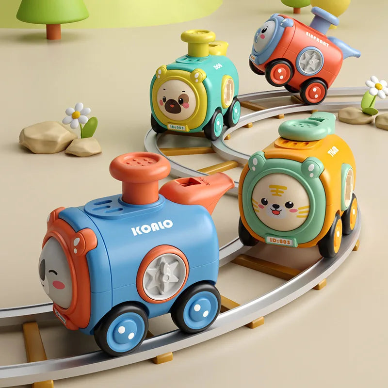 Spaßige Zugfahrten – Pfeifende Spielzeugeisenbahn
