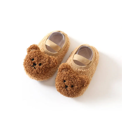 Warm & weich – Flauschige Kinder-Hausschuhe mit rutschfester Sohle