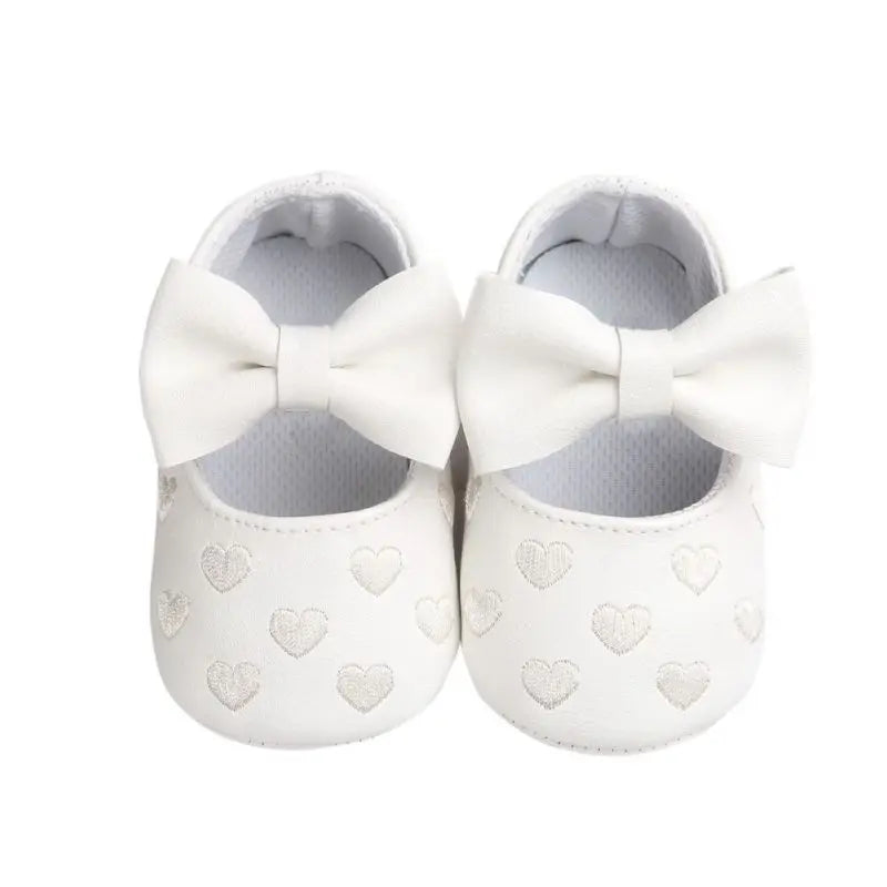 Anti-Rutsch Baby Schuhe – Weiche Krabbelschuhe mit Schleife für Mädchen