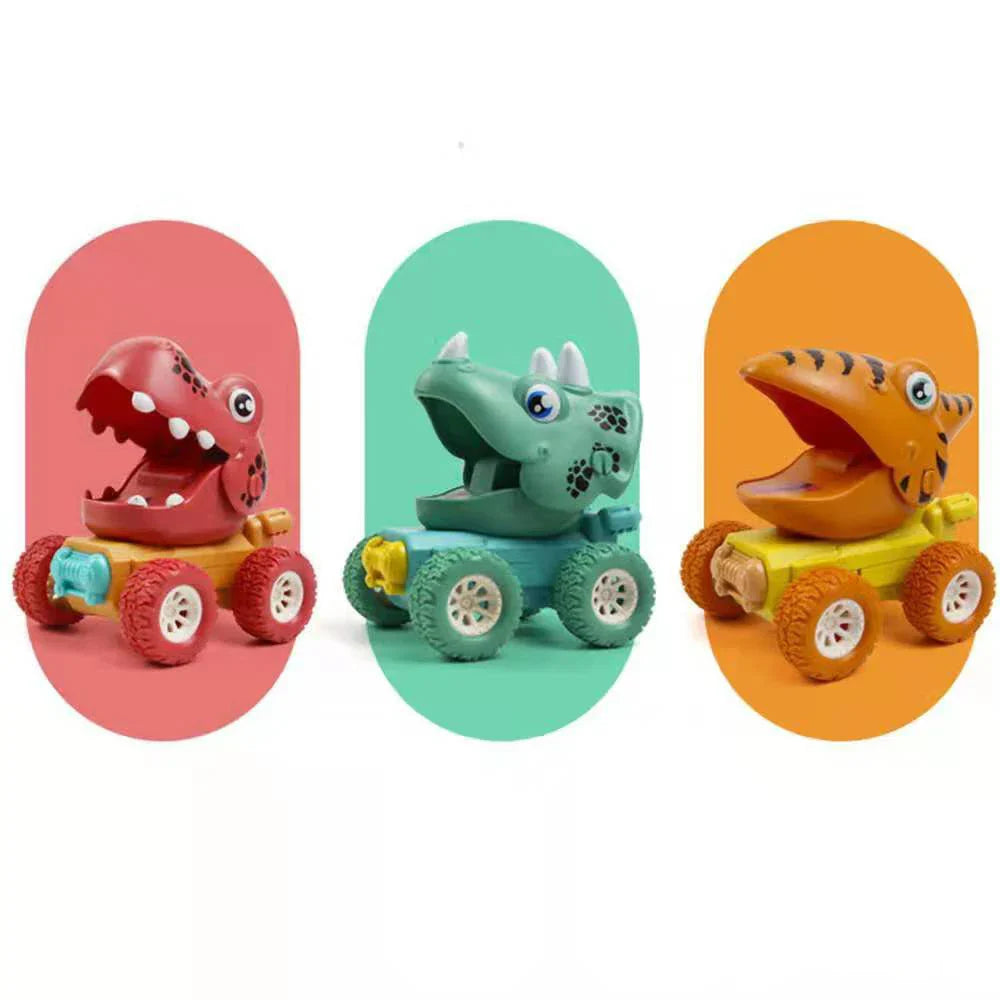 Dino-Fahrspaß – Lustige Dinosaurier-Trucks