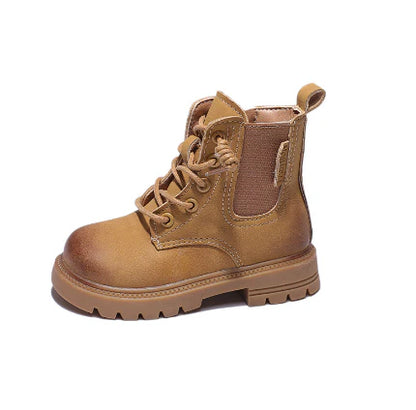 Stylische Kinder-Schnürstiefel – Robuste Herbst- und Winterstiefel mit Profilsohle