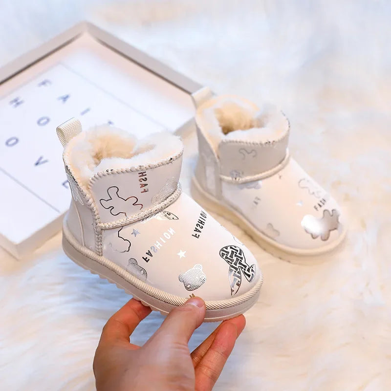 Wasserfestes Design – Kinder-Schneestiefel Mit Fashion-Print