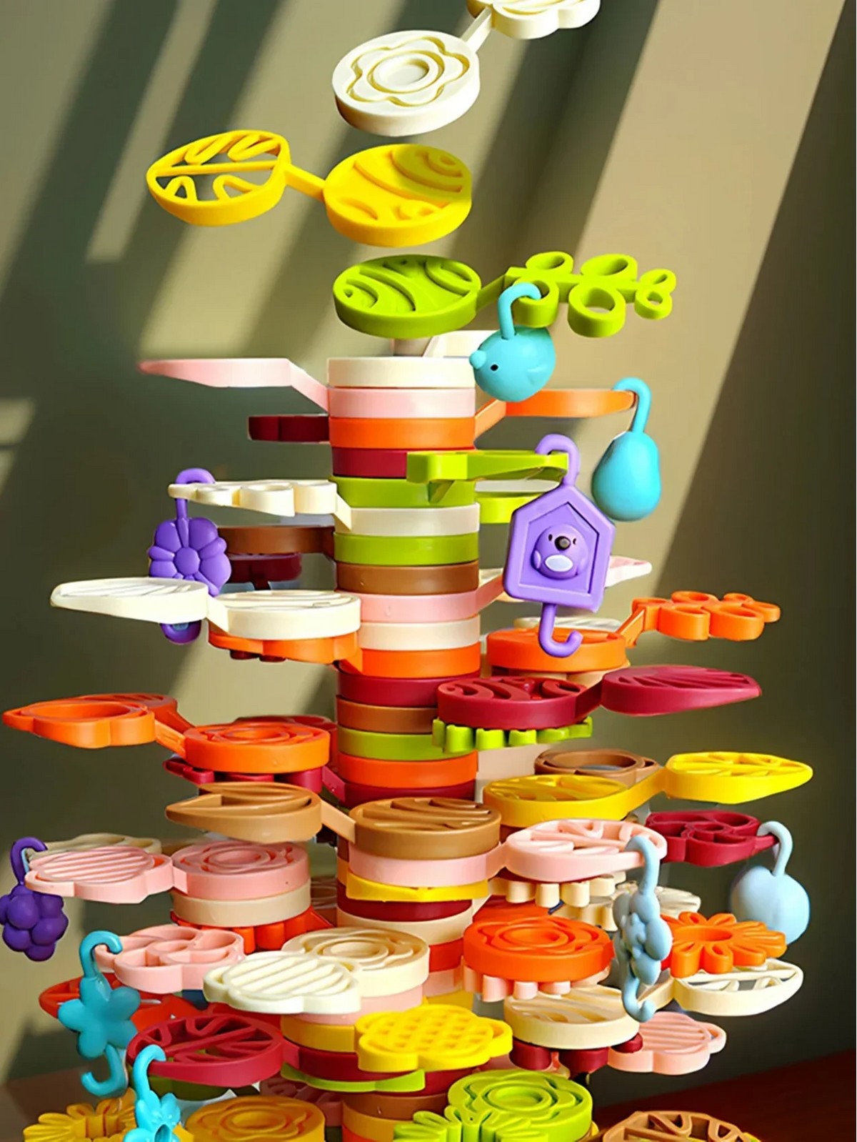 Kreatives Stapelspiel für kleine Baumeister | MINT-Spielzeug für fantasievolles Bauen