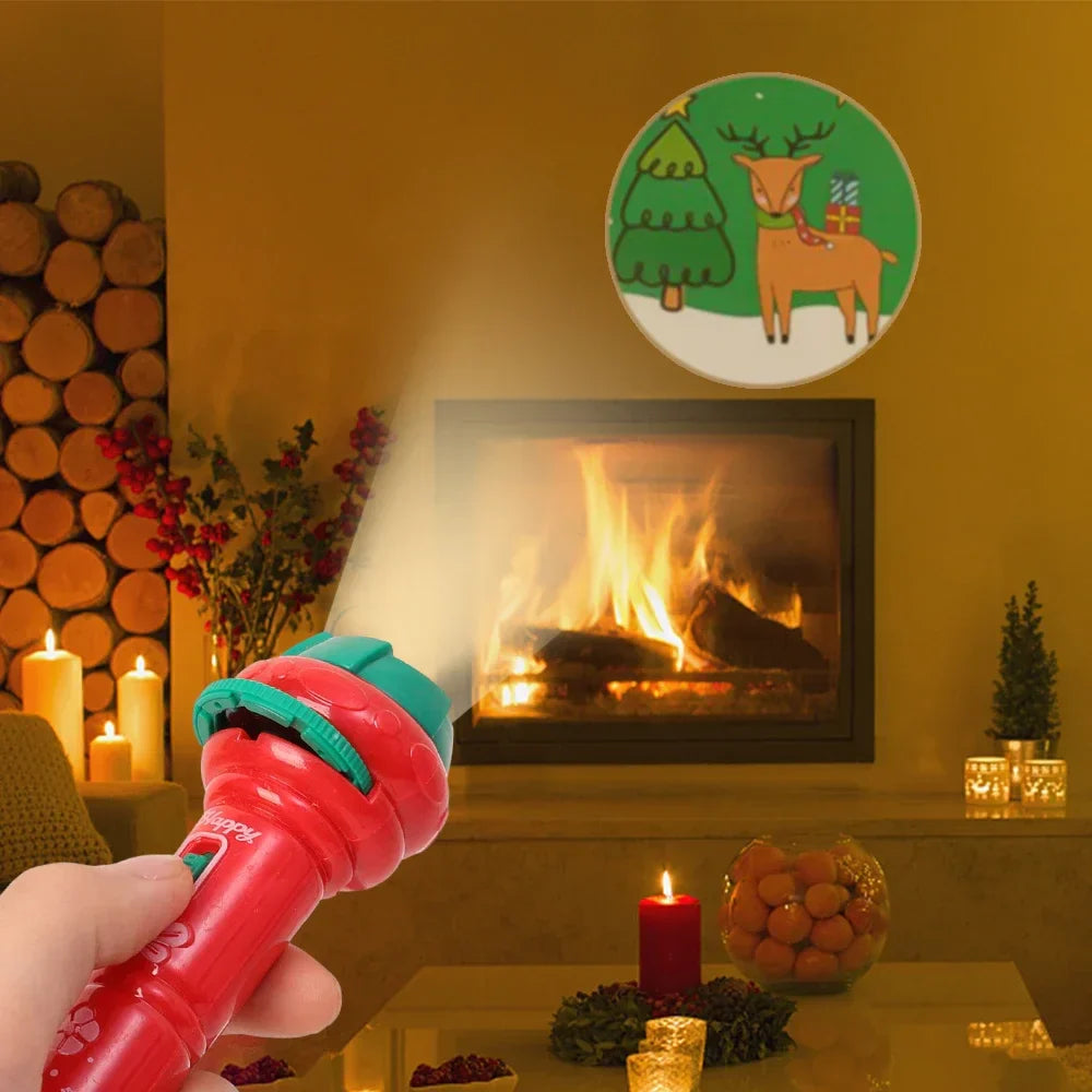 Weihnachts-Projektions-Taschenlampe – 2-in-1 Lichtspaß mit 24 Projektionen