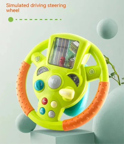 Mini-Lenkrad mit Bildschirm – Spielzeug-Lenkrad für Kinder mit interaktivem Fahrspaß