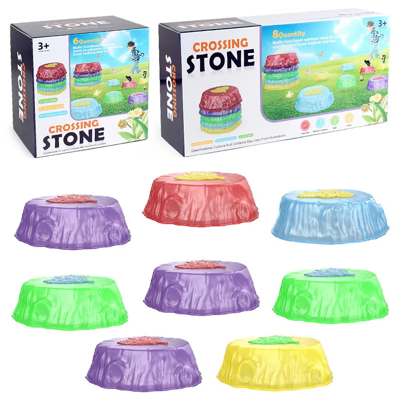 Springen & Balancieren - Leuchtende Balance-Steine für Kinder
