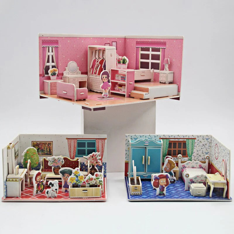 Kreatives 3D-Puzzle – Traumhaus zum Spielen & Gestalten