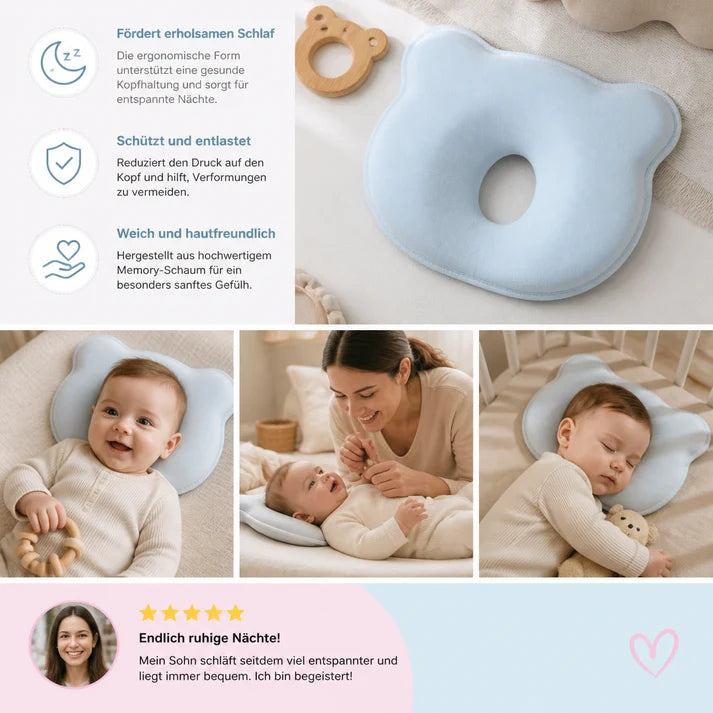 Baby-Stützkissen aus Memory-Schaum für optimalen Komfort