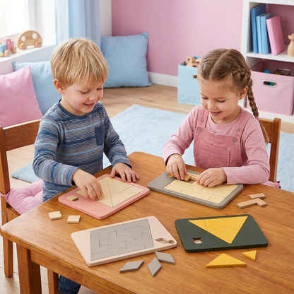 Tangram Rätsel Puzzle Spiel aus Holz