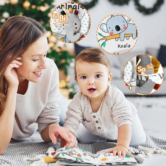 Sensorisches Plüschtier Spielbuch für Kinder
