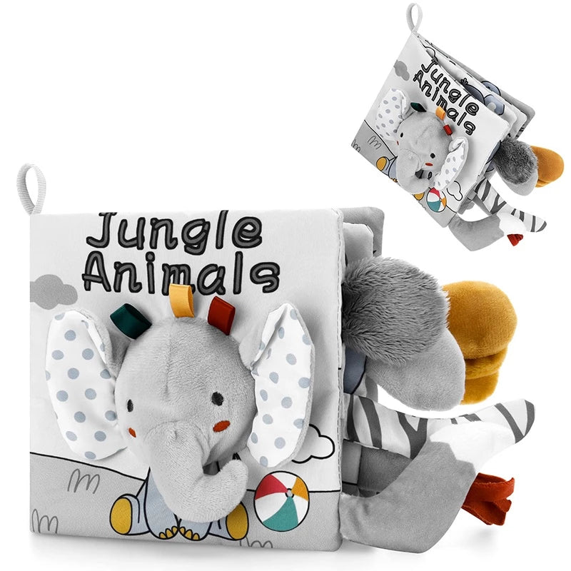 Sensorisches Plüschtier Spielbuch für Kinder