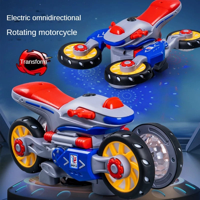 Leuchtendes und Tanzendes Musik Motorrad