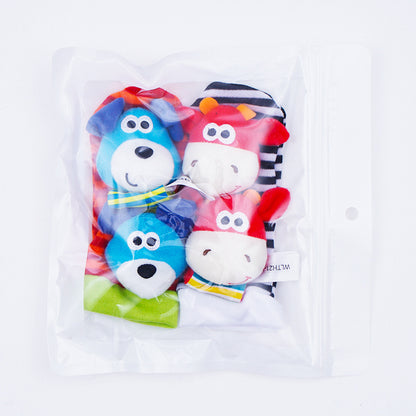 Sensorische Baby Plüschsocken und Armband