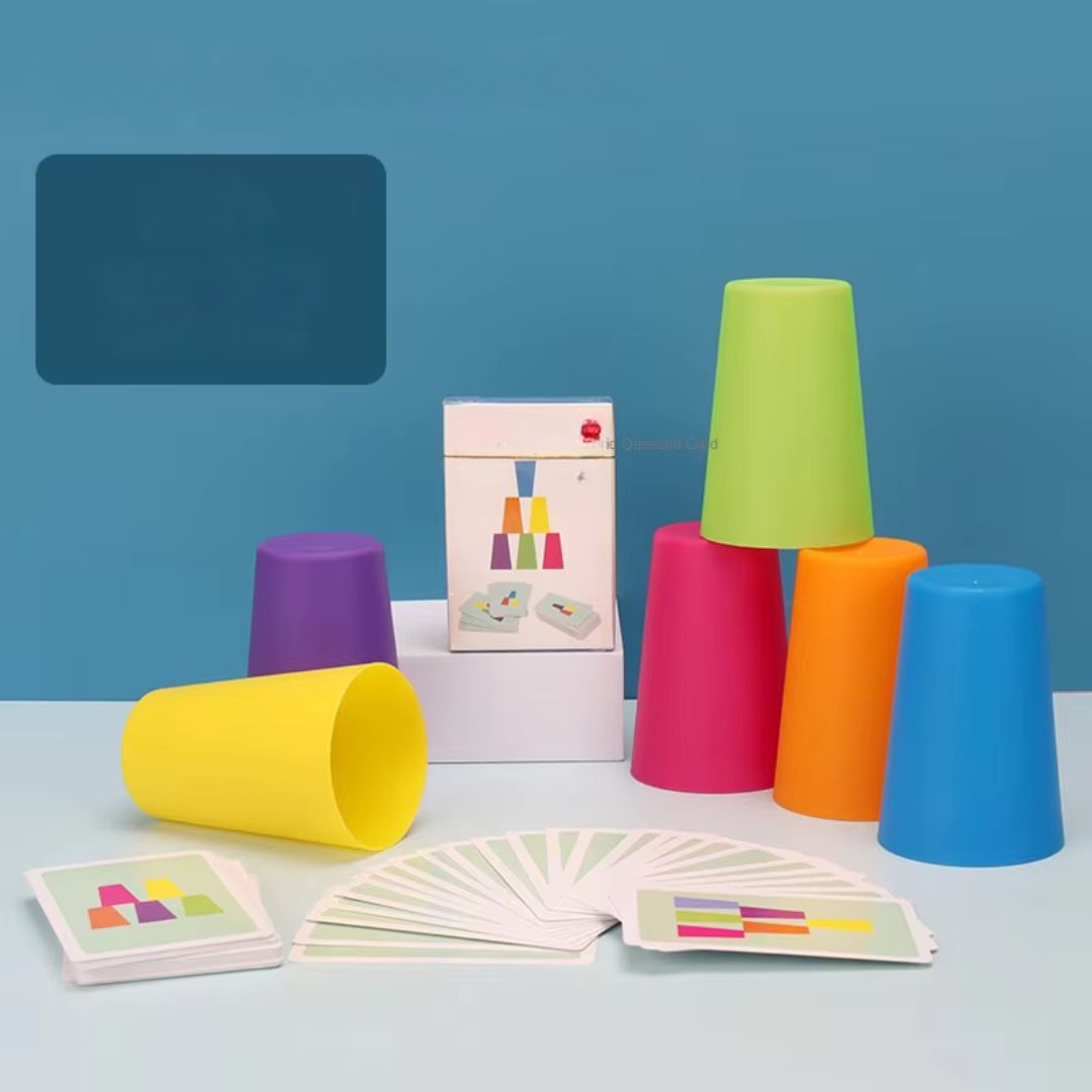 Montessori Becherstappel Spiel
