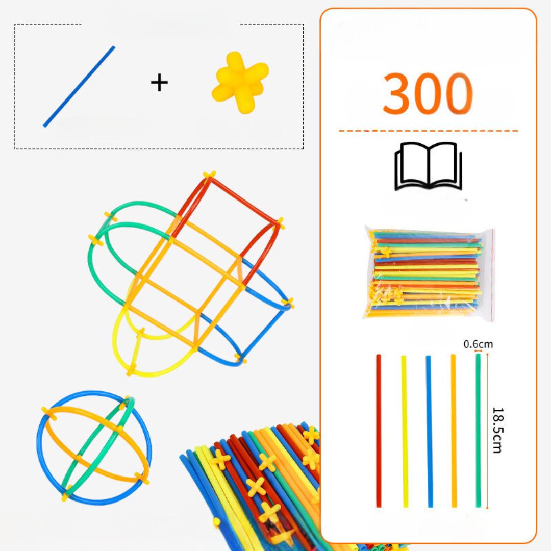 Kreatives Stangenbauset für Kinder