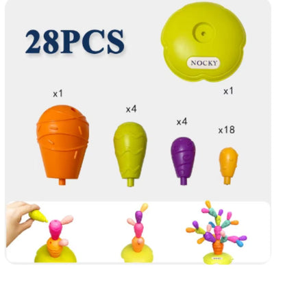 Montessori Magnet Kaktus Spielzeug
