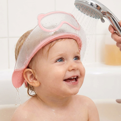 Verstellbarer Baby-Wasser- & Shampoo-Schutzschirm mit 360° Augen- & Ohrenschutz