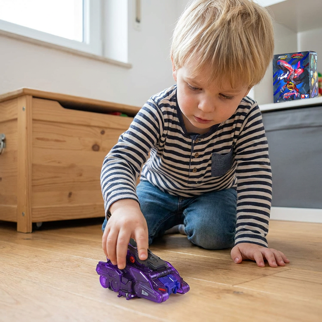 Springendes Verwandlungs-Rennauto-Spielzeug