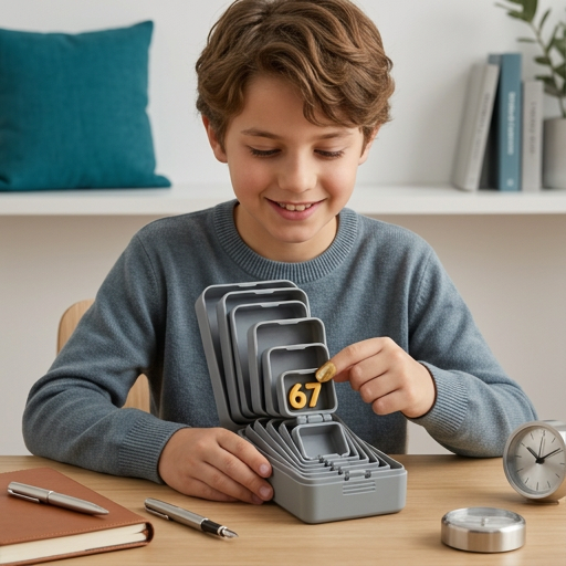 Lustige Überraschungs-Geschenkbox mit mehreren Schachteln