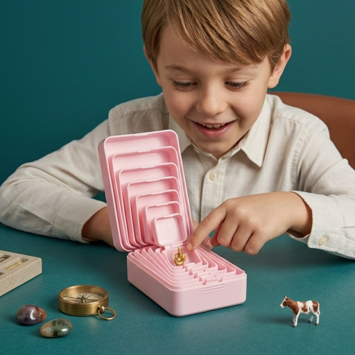 Lustige Überraschungs-Geschenkbox mit mehreren Schachteln