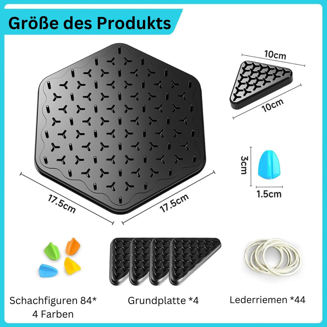 Gummiband-Schach Denkspiel