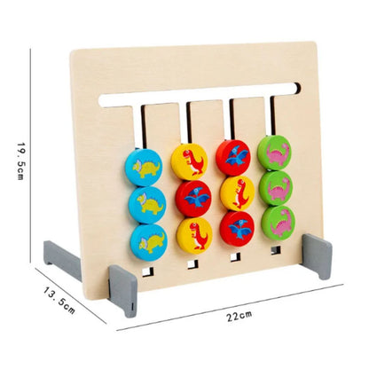 Montessori Zuordnungs Farbenmuster Spiel aus Holz
