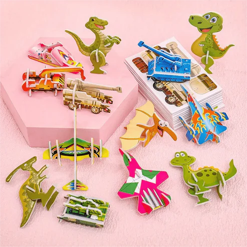 3D Cartoon Puzzle Set für Kinder