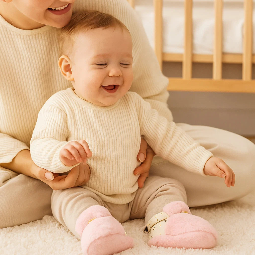 Flauschige Sockenschuhe für Babys