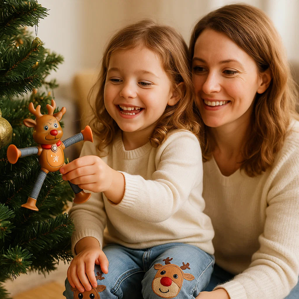 Weihnachtliche Sensorische Saugnapf Baby Spielzeug Figuren