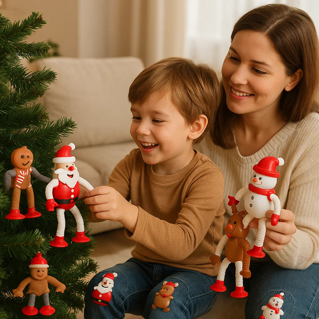 Weihnachtliche Sensorische Saugnapf Baby Spielzeug Figuren