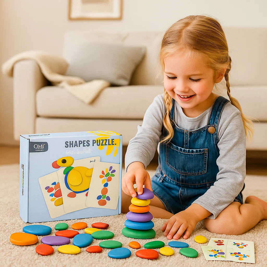 Pädagogisches Montessori Farben und Formen Puzzle und Rätsel Set