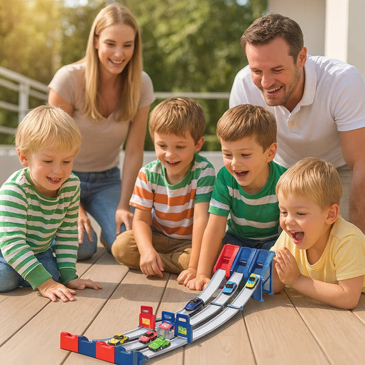 SprungTrack – Katapult-Rennbahn für Kinder