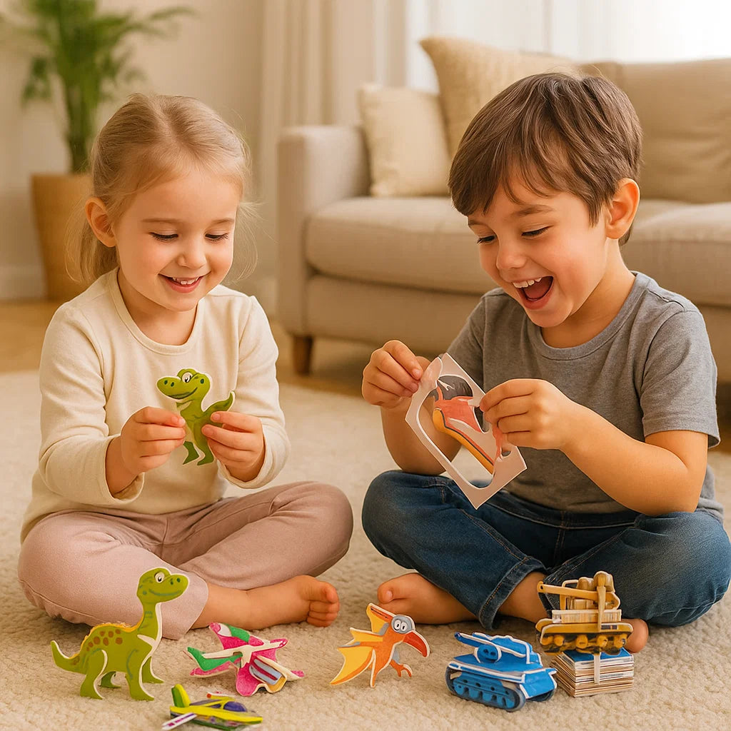 3D Cartoon Puzzle Set für Kinder