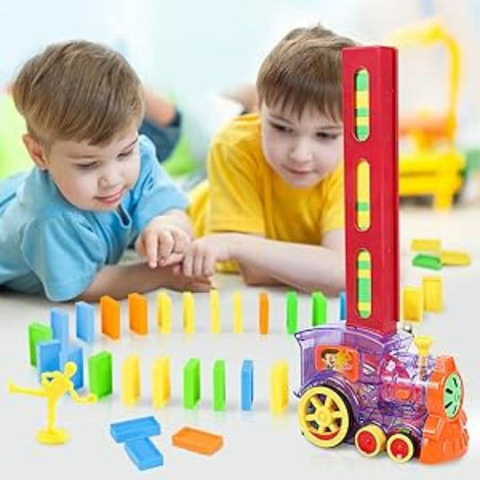 Perfekte Domino-Reihen – Automatische Dominosteine-Lok