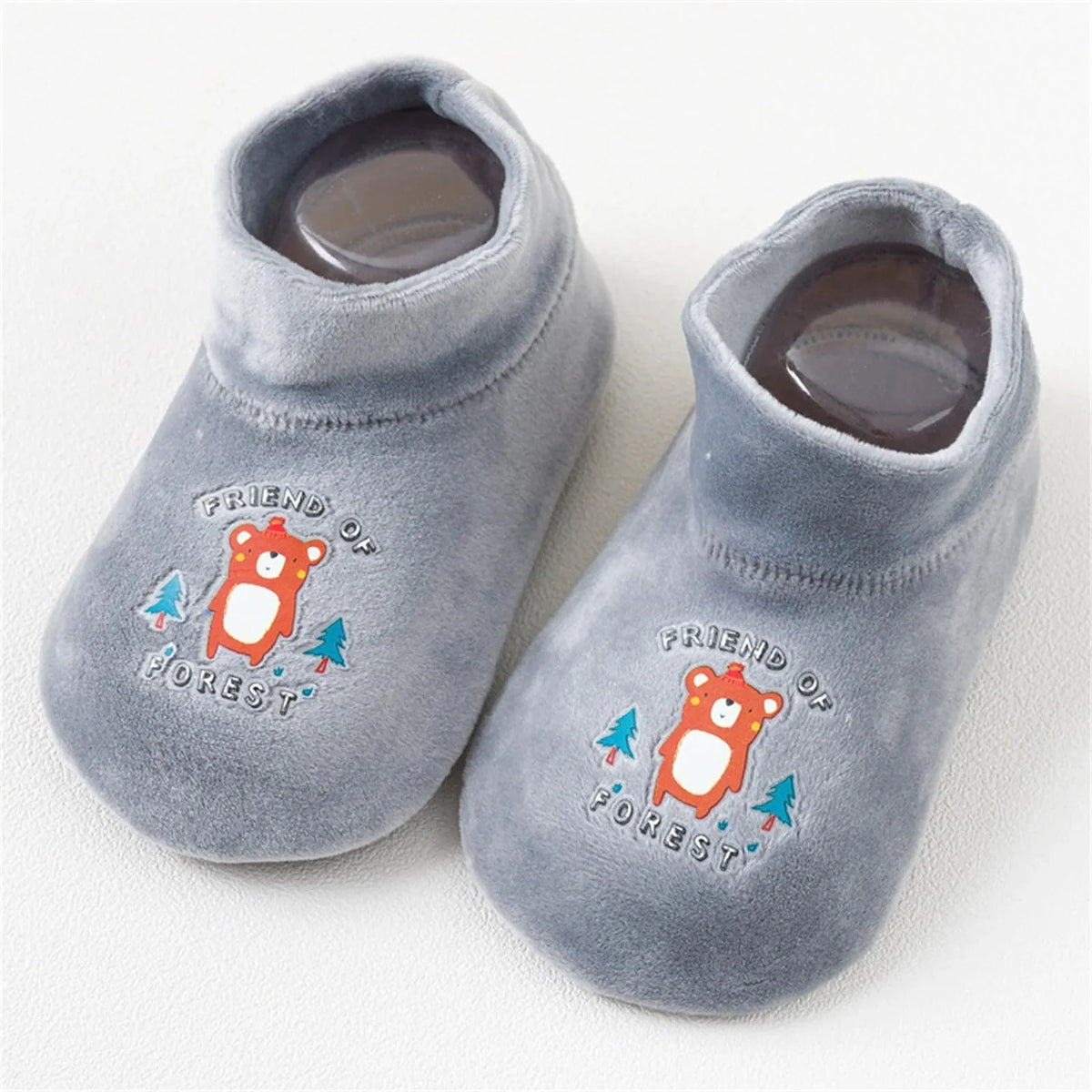 Anti-Rutsch Socken Schuhe für Kinder – Warme Plüsch Hausschuhe