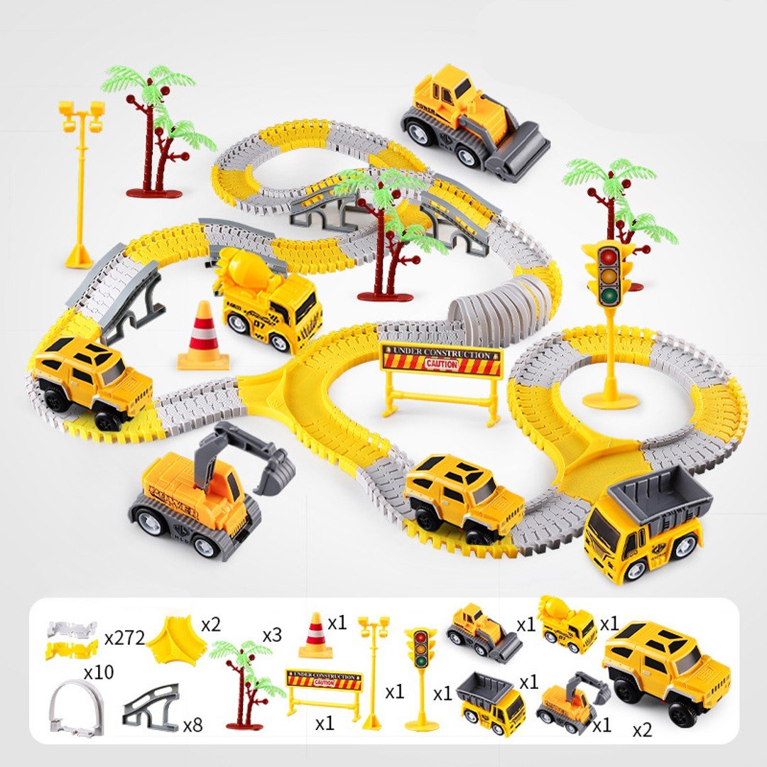 Gestalte Deine Eigene Baustelle – Flexibles Rennstrecken-Set